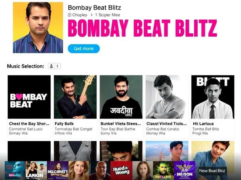Bombay Beat Blitz Music Selection Screen